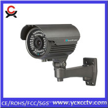 Varifocal ir seguridad impermeable bullet cámara ccd